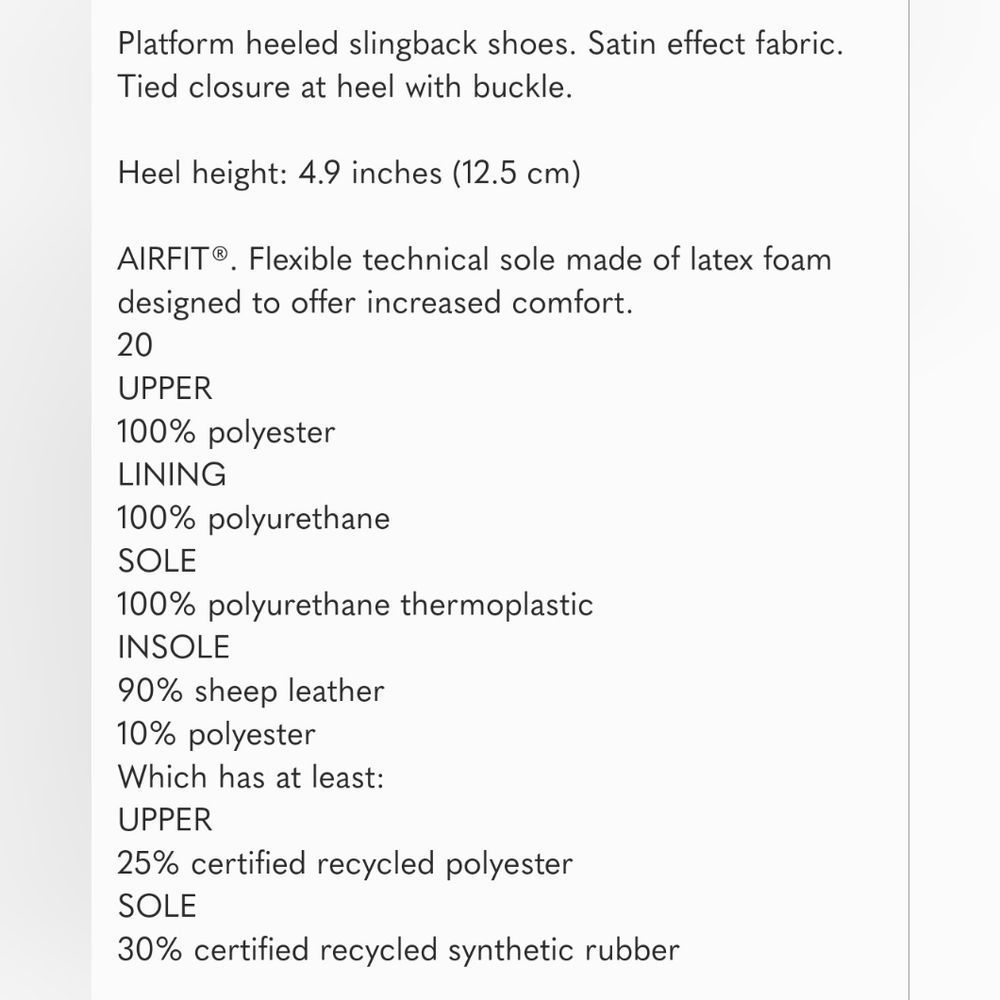 Zara high heel platform slingback shoes - Picture 4 of 5